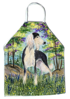 Picture of Carolines Treasures SS8200APRON Saluki Apron - 27 x 31 in.