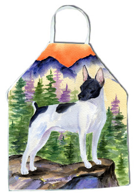 Picture of Carolines Treasures SS8224APRON Rat Terrier Apron - 27 x 31 in.