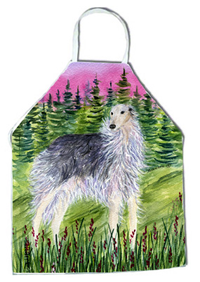 Picture of Carolines Treasures SS8227APRON Borzoi Apron - 27 x 31 in.