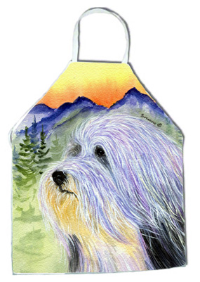 Picture of Carolines Treasures SS8244APRON Bearded Collie Apron - 27 x 31 in.