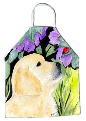 Picture of Carolines Treasures SS8245APRON Golden Retriever Apron - 27 x 31 in.