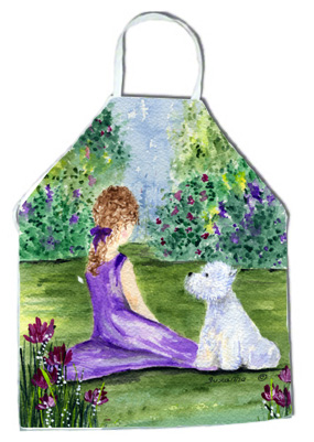 Picture of Carolines Treasures SS8246APRON Westie Apron - 27 x 31 in.