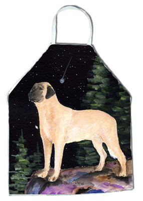 Picture of Carolines Treasures SS8505APRON Starry Night Anatolian Shepherd Apron - 27 x 31 in.