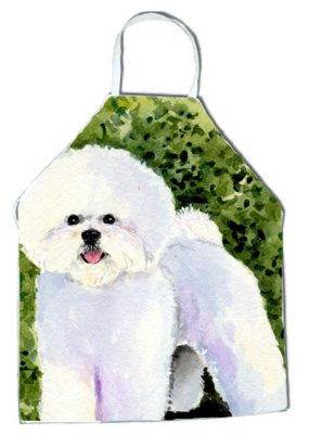 Picture of Carolines Treasures SS8712APRON Bichon Frise Apron - 27 x 31 in.