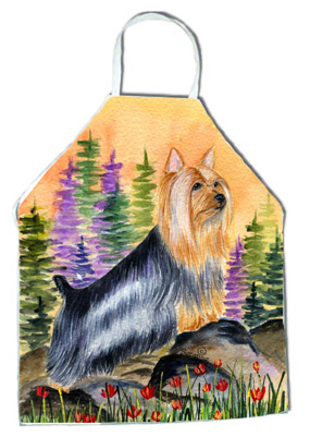 Picture of Carolines Treasures SS8262APRON Silky Terrier Apron - 27 x 31 in.