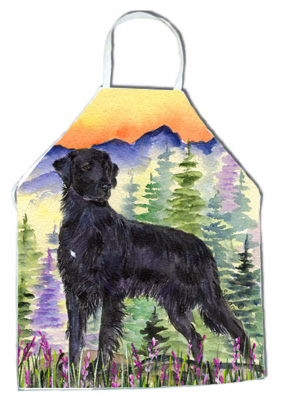 Picture of Carolines Treasures SS8263APRON Flat Coated Retriever Apron - 27 x 31 in.