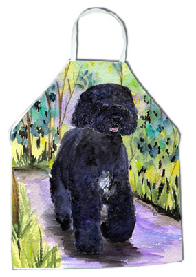 Picture of Carolines Treasures SS8264APRON Portuguese Water Dog Apron - 27 x 31 in.