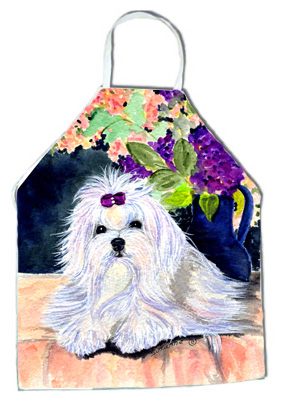 Picture of Carolines Treasures SS8287APRON Maltese Apron - 27 x 31 in.