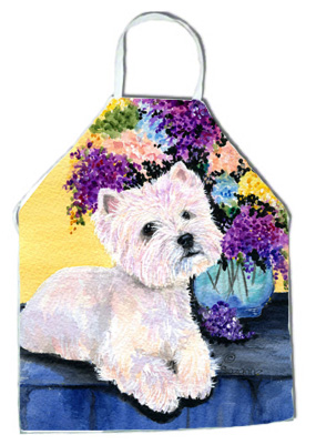 Picture of Carolines Treasures SS8291APRON Westie Apron - 27 x 31 in.