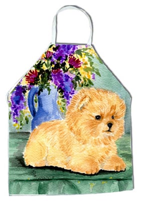 Picture of Carolines Treasures SS8302APRON Pomeranian Apron - 27 x 31 in.