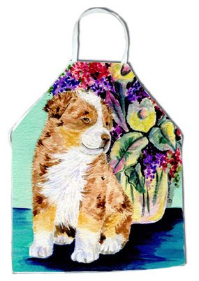 Picture of Carolines Treasures SS8312APRON Australian Shepherd Apron - 27 x 31 in.