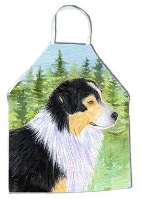 Picture of Carolines Treasures SS8316APRON Australian Shepherd Apron - 27 x 31 in.