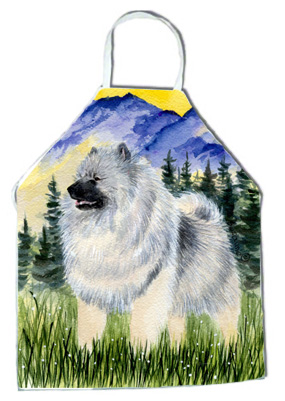Picture of Carolines Treasures SS8323APRON Keeshond Apron - 27 x 31 in.