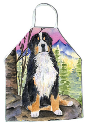 Picture of Carolines Treasures SS8336APRON Bernese Mountain Dog Apron - 27 x 31 in.