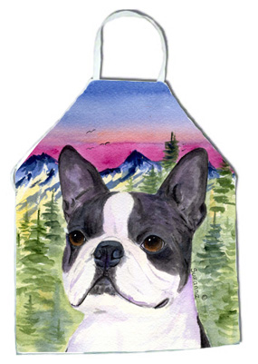 Picture of Carolines Treasures SS8339APRON Boston Terrier Apron - 27 x 31 in.