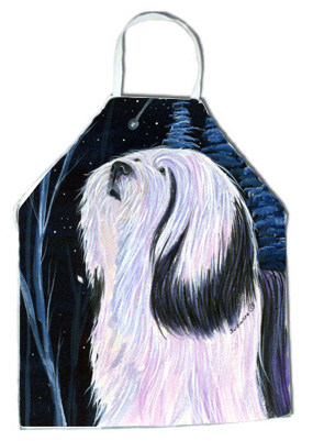 Picture of Carolines Treasures SS8348APRON Tibetan Terrier Apron - 27 x 31 in.