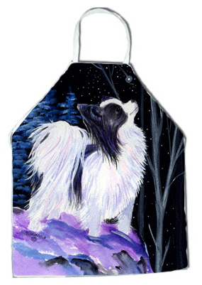 Picture of Carolines Treasures SS8383APRON Starry Night Papillon Apron - 27 x 31 in.