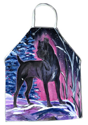 Picture of Carolines Treasures SS8410APRON Starry Night Cane Corso Apron - 27 x 31 in.