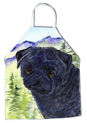 Picture of Carolines Treasures SS8420APRON Pug Apron - 27 x 31 in.