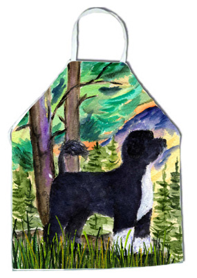 Picture of Carolines Treasures SS8429APRON Portuguese Water Dog Apron - 27 x 31 in.