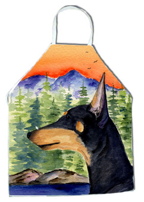 Picture of Carolines Treasures SS8433APRON Manchester Terrier Apron - 27 x 31 in.