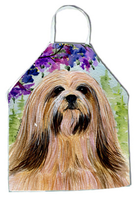 Picture of Carolines Treasures SS8436APRON Lhasa Apso Apron - 27 x 31 in.