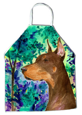 Picture of Carolines Treasures SS8457APRON Doberman Apron - 27 x 31 in.