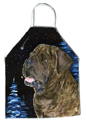 Picture of Carolines Treasures SS8463APRON Starry Night Mastiff Apron - 27 x 31 in.