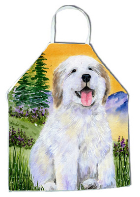 Picture of Carolines Treasures SS8469APRON Great Pyrenees Apron - 27 x 31 in.