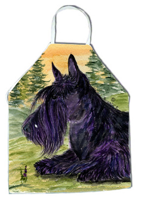 Picture of Carolines Treasures SS8511APRON Scottish Terrier Apron - 27 x 31 in.