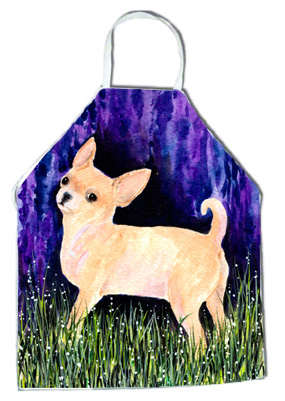 Picture of Carolines Treasures SS8514APRON Starry Night Chihuahua Apron - 27 x 31 in.