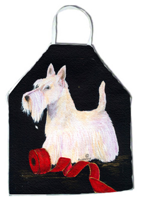 Picture of Carolines Treasures SS8553APRON Scottish Terrier Apron - 27 x 31 in.