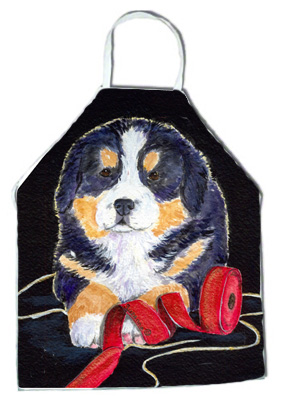 Picture of Carolines Treasures SS8569APRON Bernese Mountain Dog Apron - 27 x 31 in.