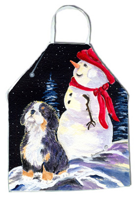 Picture of Carolines Treasures SS8575APRON Bernese Mountain Dog Apron - 27 x 31 in.