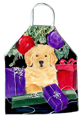 Picture of Carolines Treasures SS8581APRON Golden Retriever Apron - 27 x 31 in.