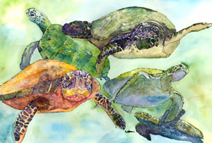 Turtle Moisture Wicking Fabric Standard Pillowcase