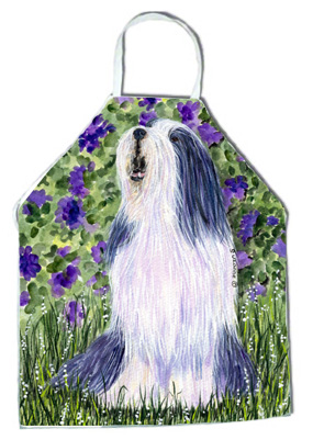 Picture of Carolines Treasures SS8602APRON Bearded Collie Apron - 27 x 31 in.