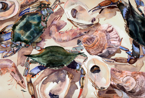 Crab Moisture Wicking Fabric Standard Pillowcase