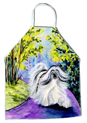 Picture of Carolines Treasures SS8643APRON Tibetan Terrier Apron - 27 x 31 in.