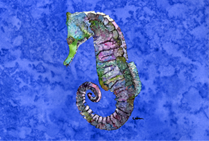 Seahorse Moisture Wicking Fabric Standard Pillowcase