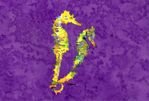 Seahorse Moisture Wicking Fabric Standard Pillowcase - 20 x 30 in.