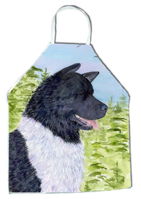 Picture of Carolines Treasures SS8670APRON Akita Apron - 27 x 31 in.