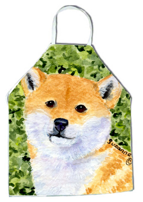 Picture of Carolines Treasures SS8719APRON Shiba Inu Apron - 27 x 31 in.