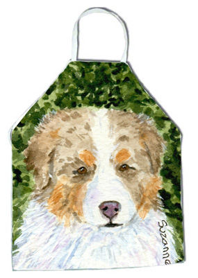 Picture of Carolines Treasures SS8732APRON Australian Shepherd Apron - 27 x 31 in.