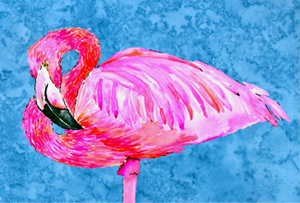 Picture of Carolines Treasures 8686PILLOWCASE Flamingo Moisture Wicking Fabric Standard Pillowcase - 20 x 30 in.