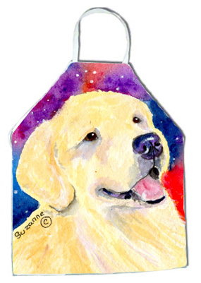 Picture of Carolines Treasures SS8753APRON Golden Retriever Apron - 27 x 31 in.