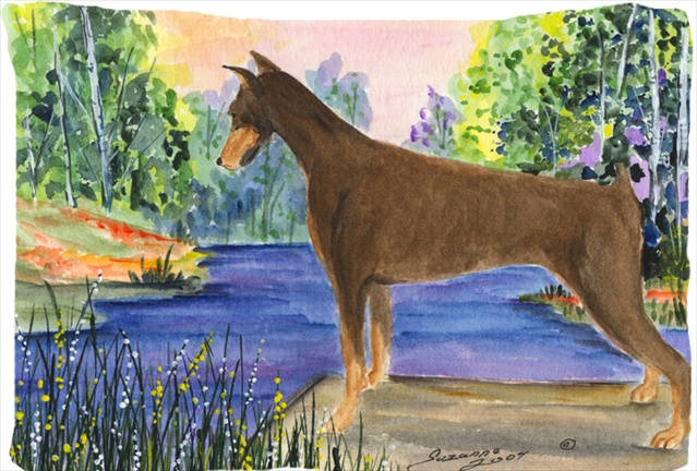 Doberman Moisture Wicking Fabric Standard Pillowcase - 20 x 30 in.