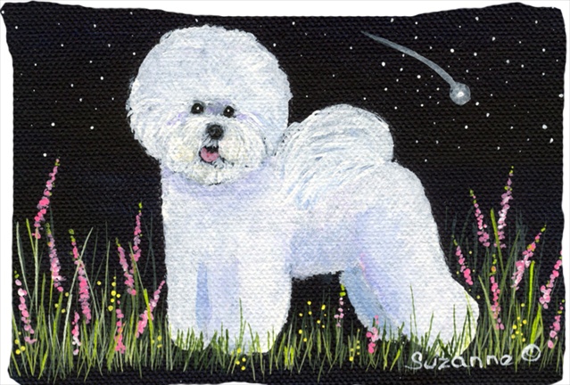 20.5 x 30 in. Bichon Frise Moisture Wicking Fabric Standard Pillowcase