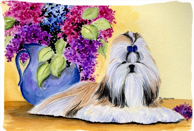 20.5 x 30 in. Shih Tzu Moisture Wicking Fabric Standard Pillowcase