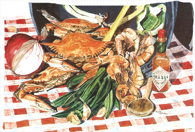 Crab Boil Moisture Wicking Fabric Standard Pillowcase